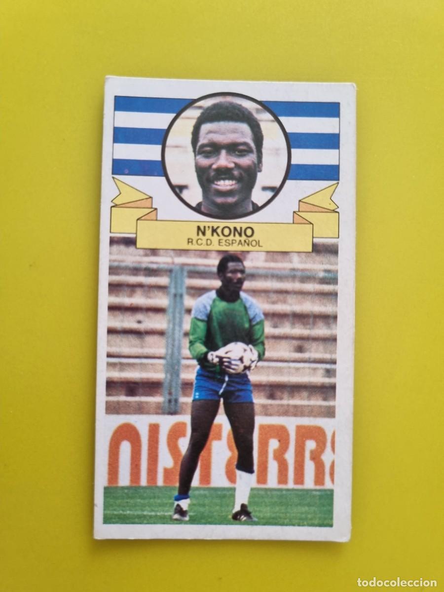 Cromos de f&uacute;tbol: CROMO LIGA ESTE 85 86 1985 1986 NUNCA PEGADO SIN PEGAR N'KONO RCD ESPA&Ntilde;OL AR826