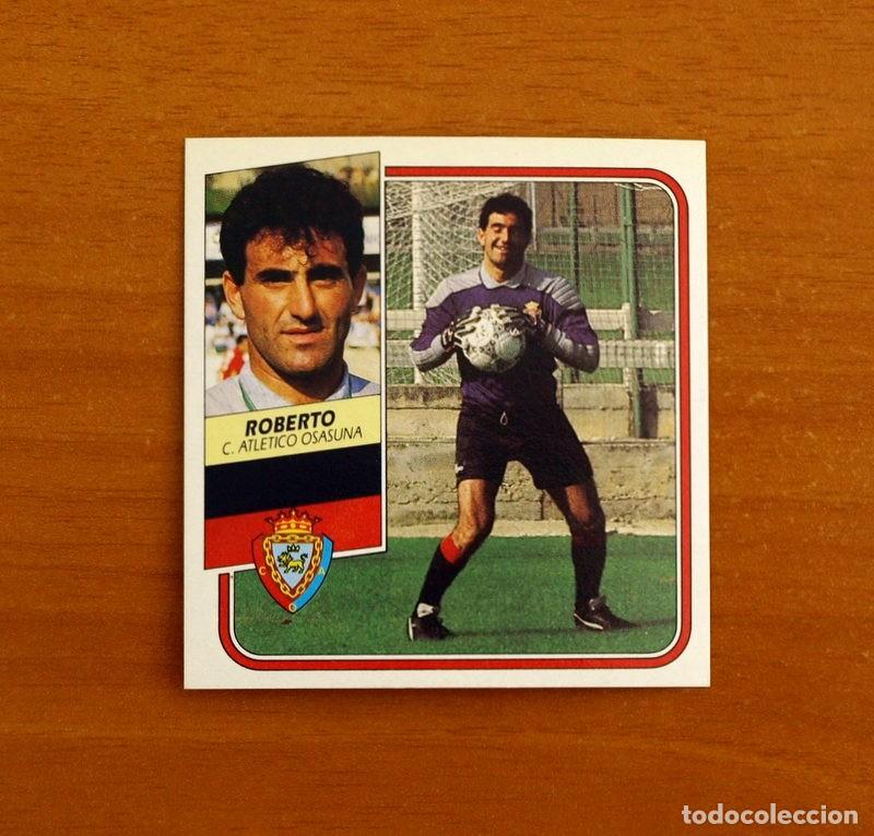 Cromos de f&uacute;tbol: Osasuna - Roberto - Ediciones Este Liga 1989-1990, 89-90 - Cromo nunca pegado