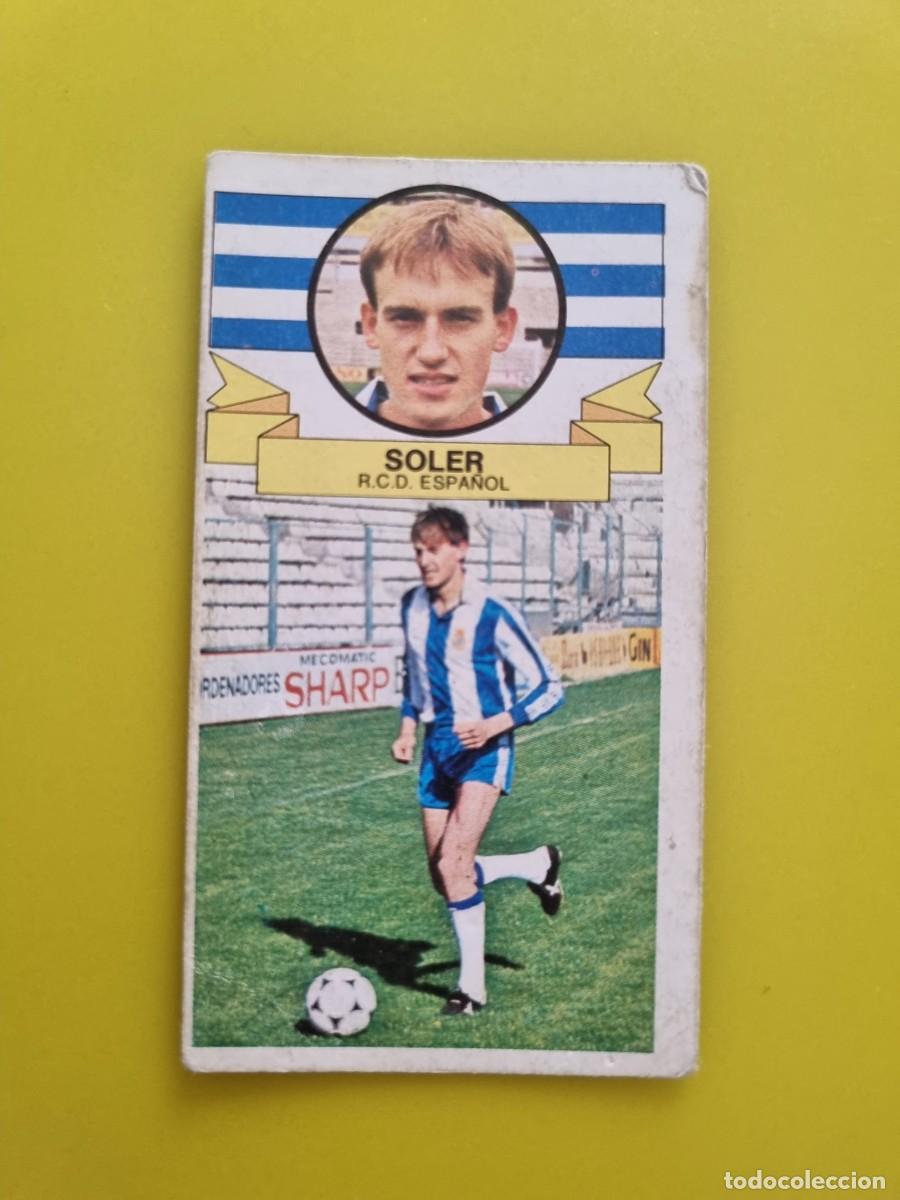 Cromos de f&uacute;tbol: CROMO LIGA ESTE 85 86 1985 1986 NUNCA PEGADO SIN PEGAR SOLER RCD ESPA&Ntilde;OL AR826