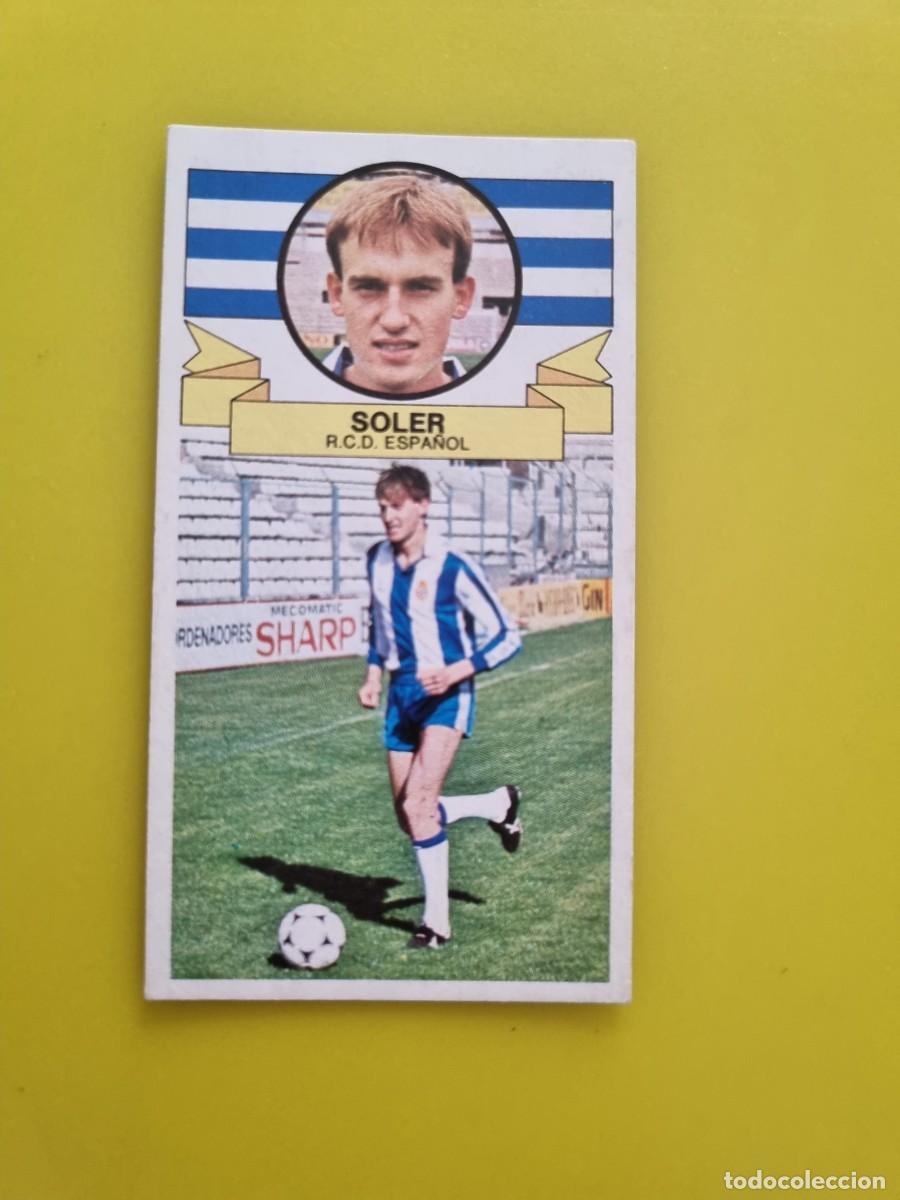 Cromos de f&uacute;tbol: CROMO LIGA ESTE 85 86 1985 1986 NUNCA PEGADO SIN PEGAR SOLER RCD ESPA&Ntilde;OL AR826