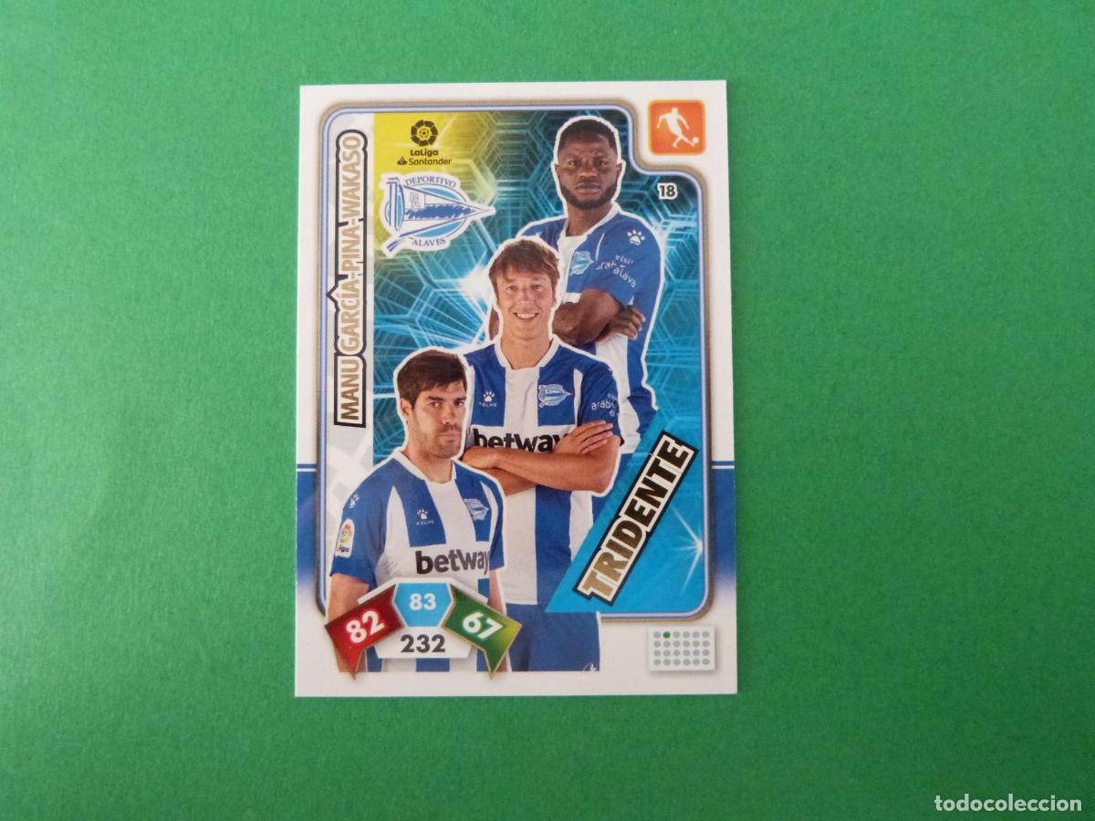 Cromos de f&uacute;tbol: TRADING CARD FUTBOL TRIDENTE DEPORTIVO ALAVES N&ordm; 18 LIGA ADRENALYN XL 2019-2020/19-20 PANINI