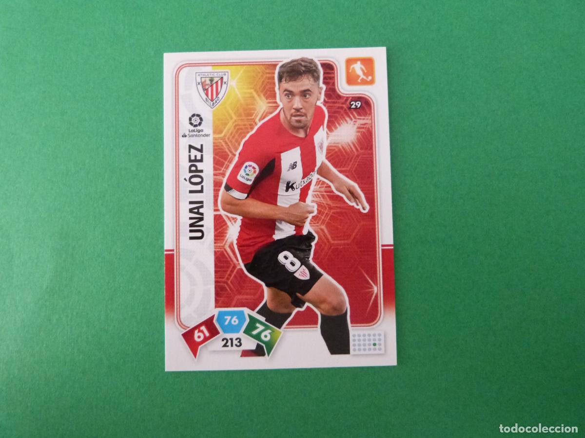 Figurine di Calcio: TRADING CARD FUTBOL UNAI LOPEZ ATH.BILBAO N&ordm; 29 LIGA ADRENALYN XL 2019-2020/19-20 PANINI