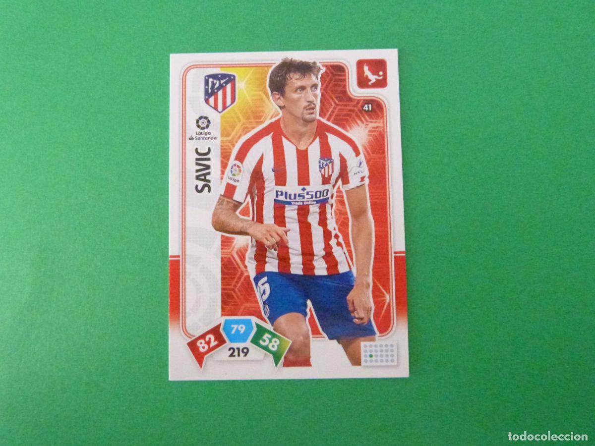 Cromos de f&uacute;tbol: TRADING CARD FUTBOL SAVIC ATLETICO DE MADRID N&ordm; 41 LIGA ADRENALYN XL 2019-2020/19-20 PANINI