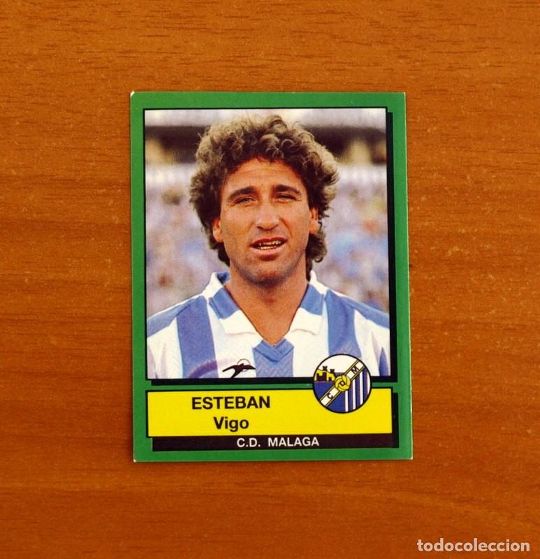 Cromos de f&uacute;tbol: M&aacute;laga - 157 Esteban - F&uacute;tbol 90 Panini 1989-1990, 89-90 - Nunca pegado
