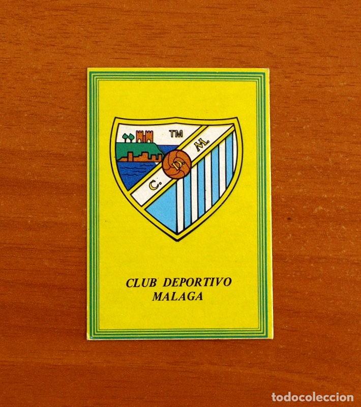 Cromos de f&uacute;tbol: M&aacute;laga - Escudo - Editorial Roll&aacute;n 1984-1985, 84-85 - Nunca pegado