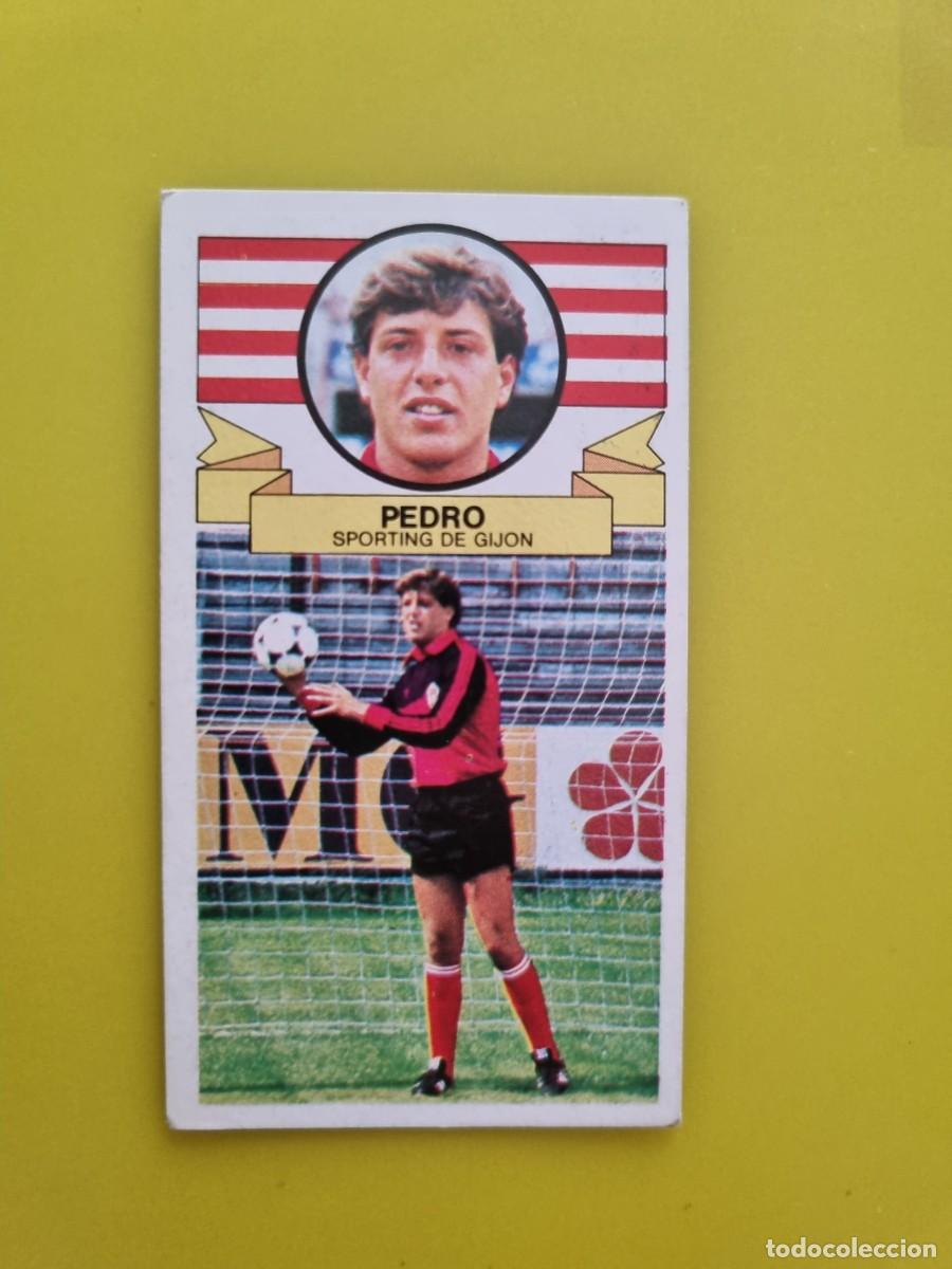 Cromos de f&uacute;tbol: CROMO LIGA ESTE 85 86 1985 1986 NUNCA PEGADO SIN PEGAR PEDRO SPORTING DE GIJON AR826