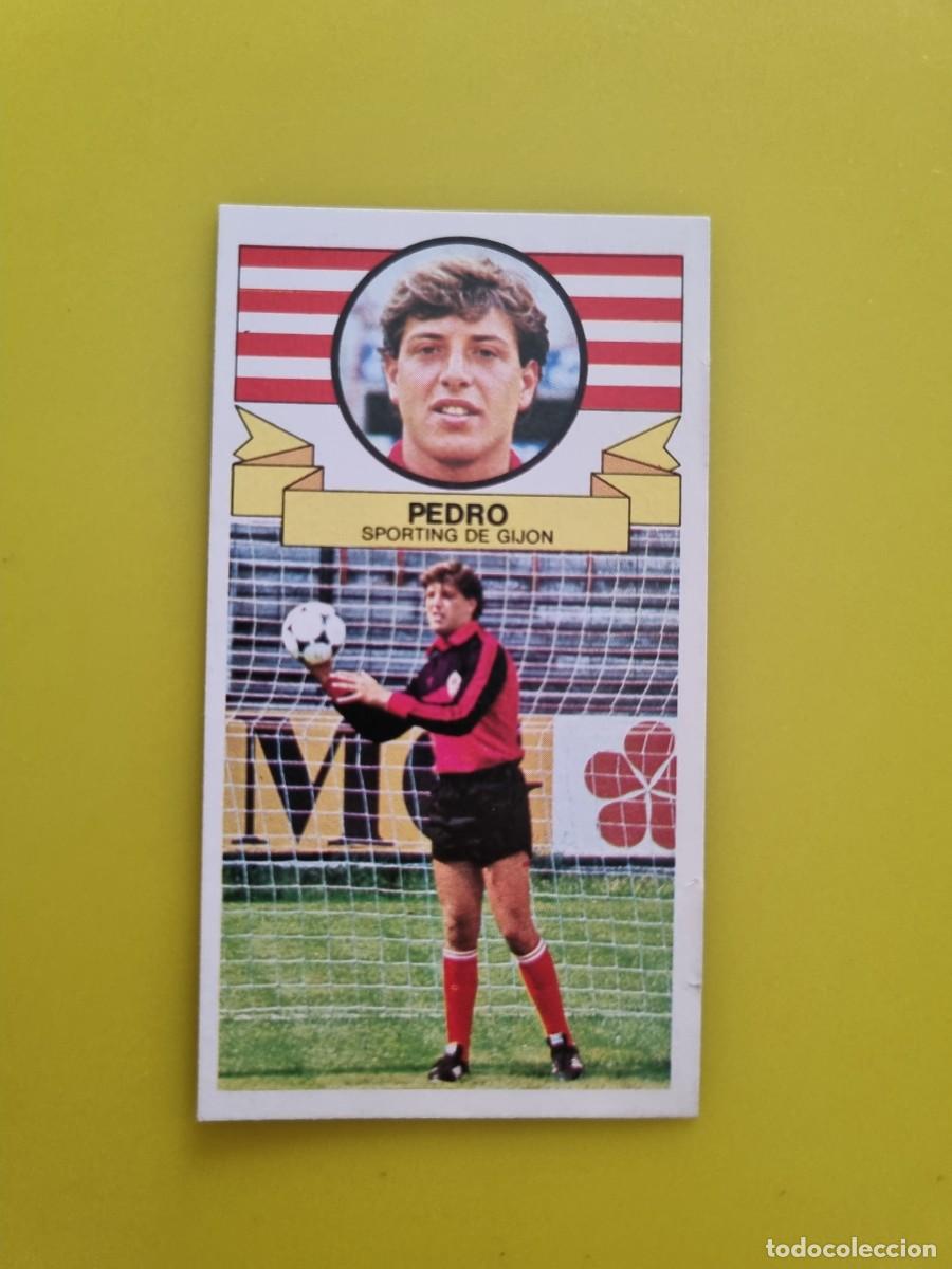 Cromos de f&uacute;tbol: CROMO LIGA ESTE 85 86 1985 1986 NUNCA PEGADO SIN PEGAR PEDRO SPORTING DE GIJON AR826