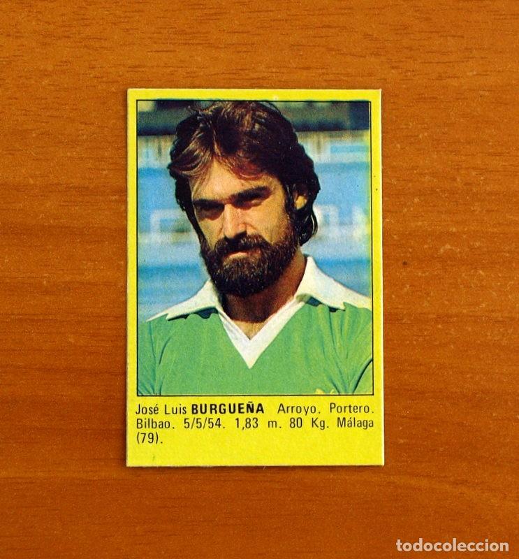 Cromos de f&uacute;tbol: M&aacute;laga - Burgue&ntilde;a - Editorial Roll&aacute;n 1983-1984, 83-84 - Nunca pegado