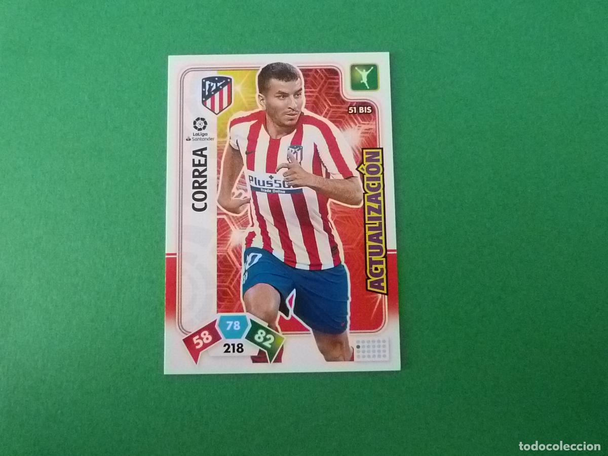 Cromos de f&uacute;tbol: TRADING CARD FUTBOL CORREA ATLETICO DE MADRID N&ordm; 51 BIS LIGA ADRENALYN XL 2019-2020/19-20 PANINI