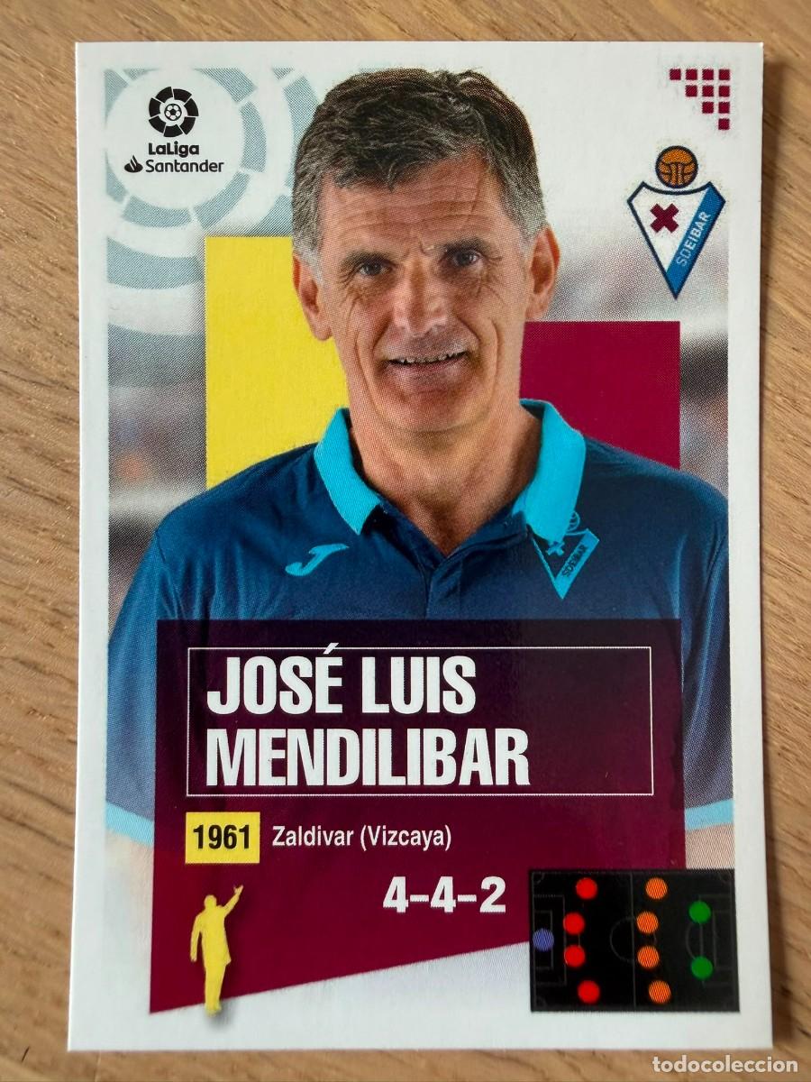 Cromos de f&uacute;tbol: 1 MENDILIBAR ENTRENADOR EIBAR 20 21 2020 2021 LIGA SANTANDER COLECCIONES ESTE SIN PEGAR STICKER