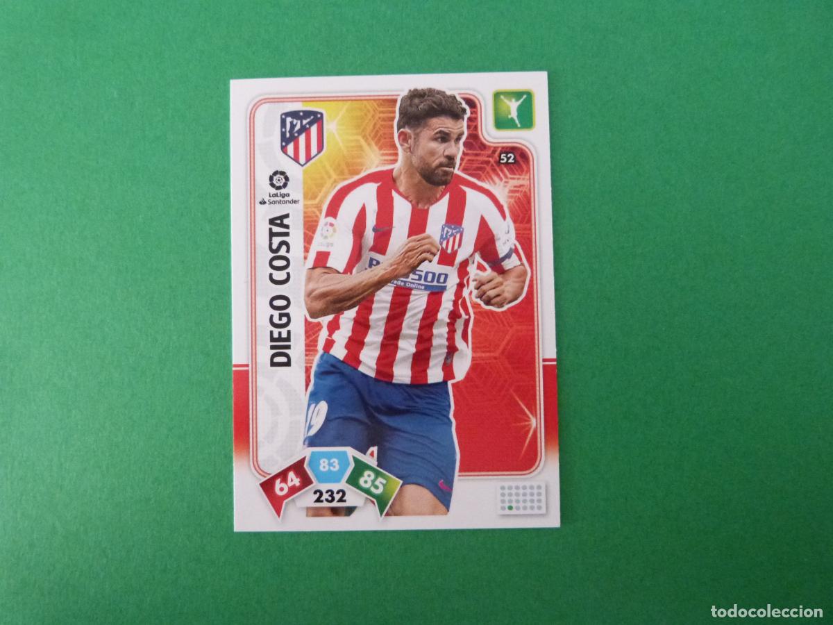 Cromos de f&uacute;tbol: TRADING CARD FUTBOL DIEGO COSTA ATLETICO DE MADRID N&ordm; 52 LIGA ADRENALYN XL 2019-2020/19-20 PANINI