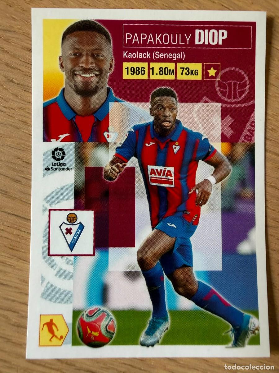 Fu&szlig;ball-Sticker: 10 DIOP EIBAR 20 21 2020 2021 LIGA SANTANDER COLECCIONES ESTE SIN PEGAR STICKER