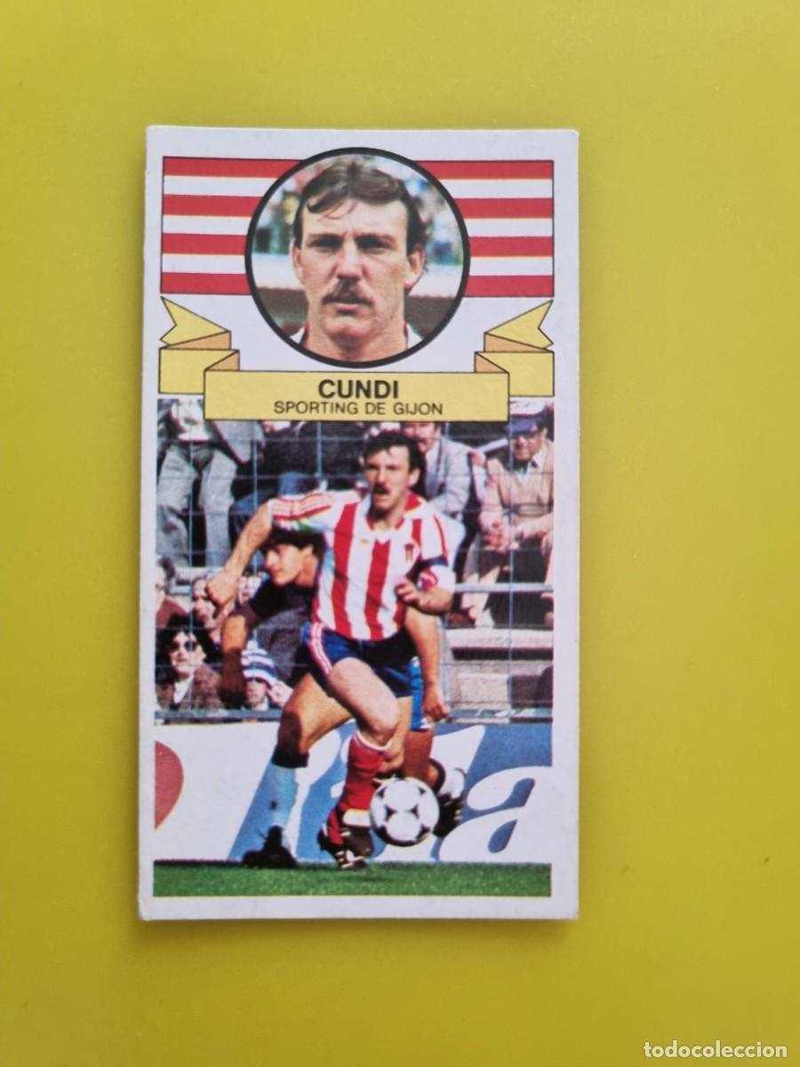 Fu&szlig;ball-Sticker: CROMO LIGA ESTE 85 86 1985 1986 NUNCA PEGADO SIN PEGAR CUNDI SPORTING DE GIJON AR826
