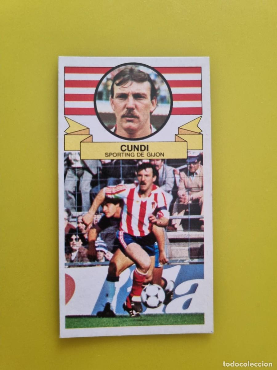 Fu&szlig;ball-Sticker: CROMO LIGA ESTE 85 86 1985 1986 NUNCA PEGADO SIN PEGAR CUNDI SPORTING DE GIJON AR826