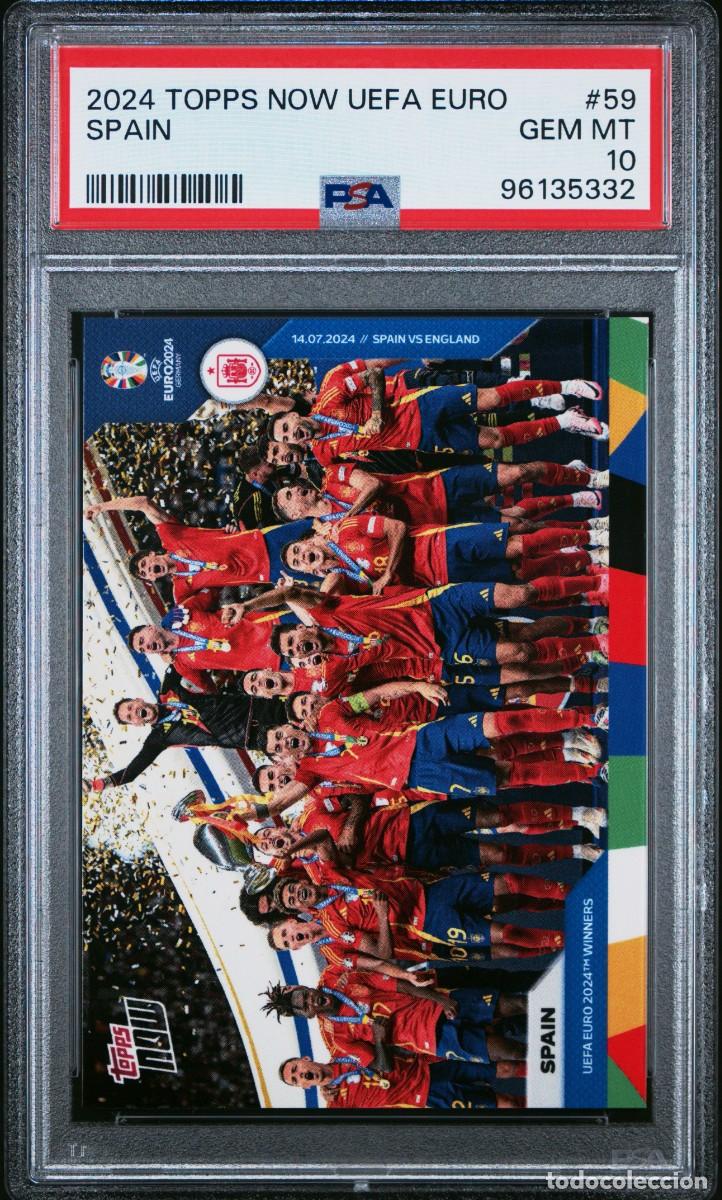 Figurine di Calcio: Espa&ntilde;a #59 Espa&ntilde;a Topps Now UEFA EURO 2024 PSA 10