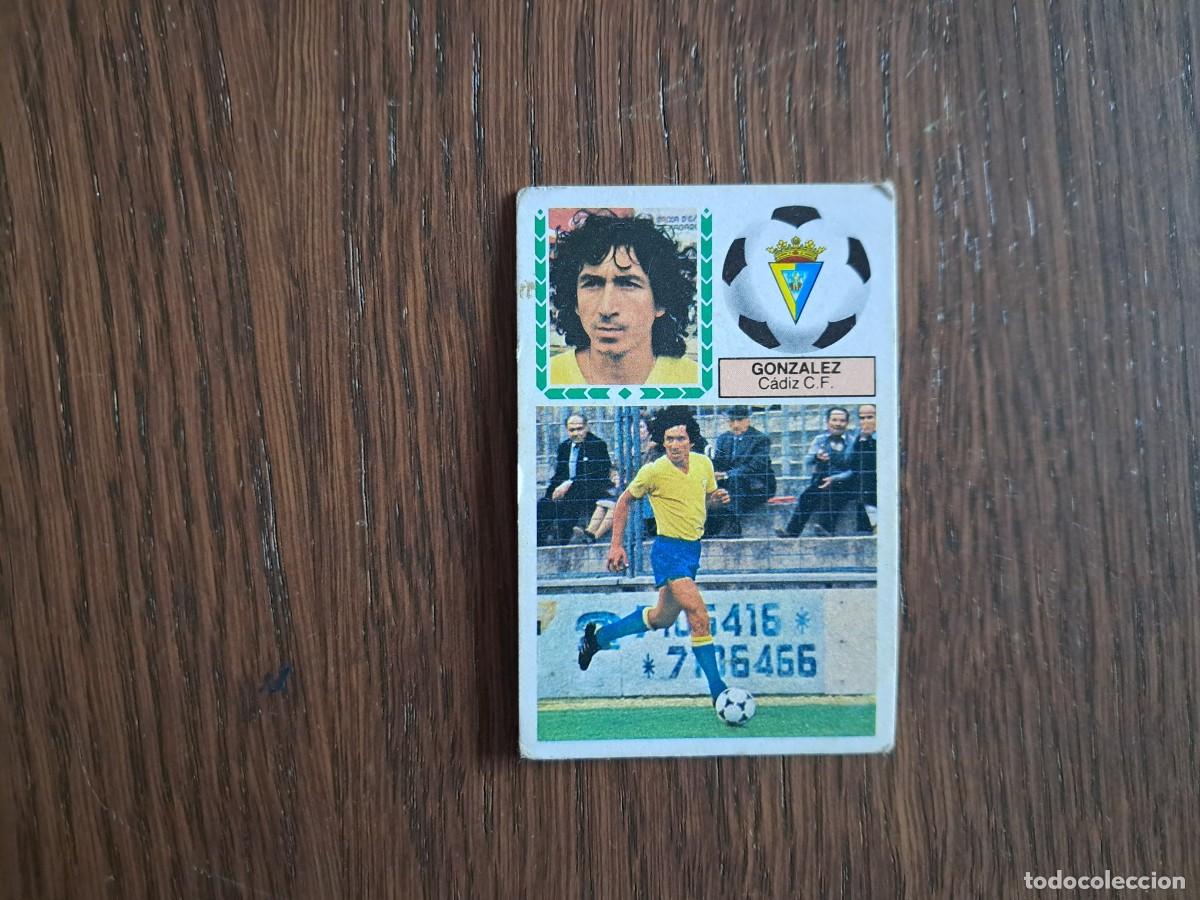 Figurine di Calcio: cromo de futbol, ediciones Este 83-84, M&aacute;gico Gonz&aacute;lez, C&aacute;diz C.F. sin pegar. versi&oacute;n con medias.