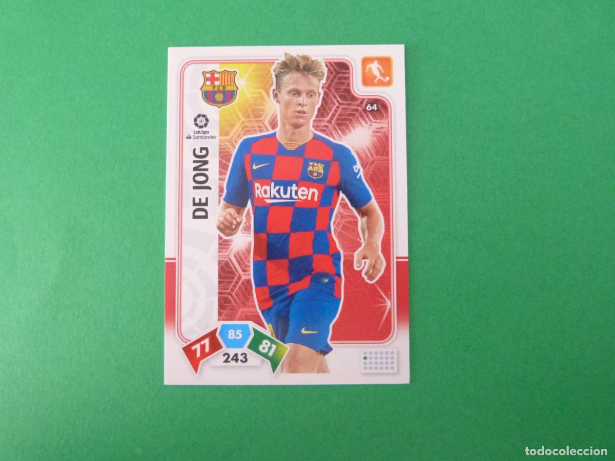 Fu&szlig;ball-Sticker: TRADING CARD FUTBOL DE JONG F.C.BARCELONA N&ordm; 64 LIGA ADRENALYN XL 2019-2020/19-20 PANINI
