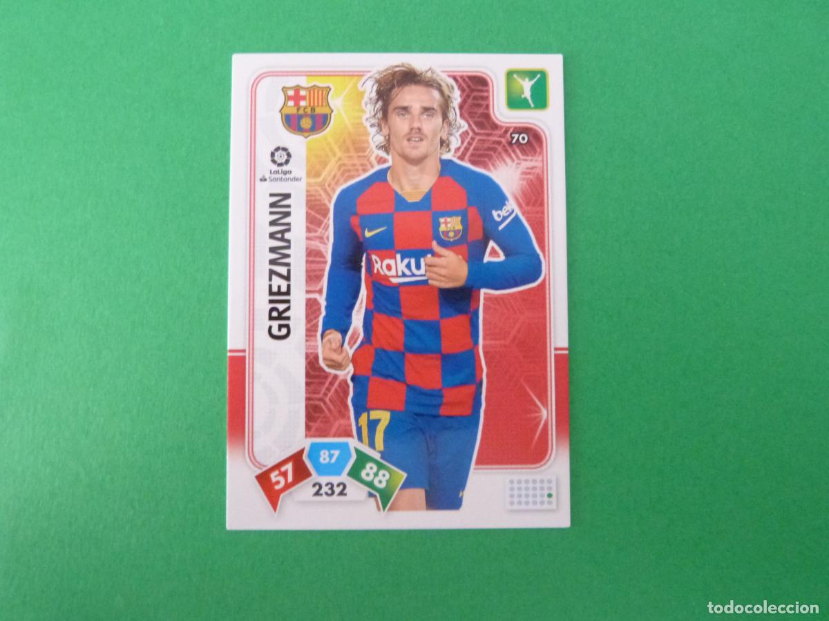 Cromos de f&uacute;tbol: TRADING CARD FUTBOL GRIEZMANN F.C.BARCELONA N&ordm; 70 LIGA ADRENALYN XL 2019-2020/19-20 PANINI