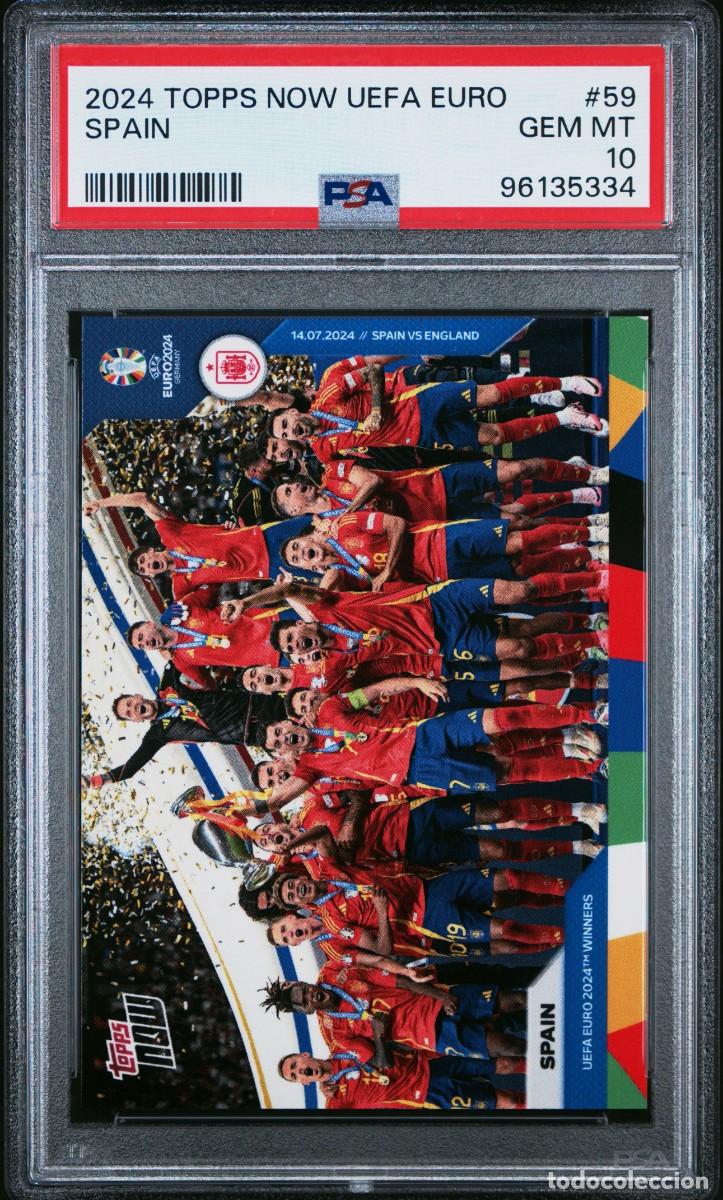 Figurine di Calcio: Espa&ntilde;a #59 Espa&ntilde;a Topps Now UEFA EURO 2024 PSA 10