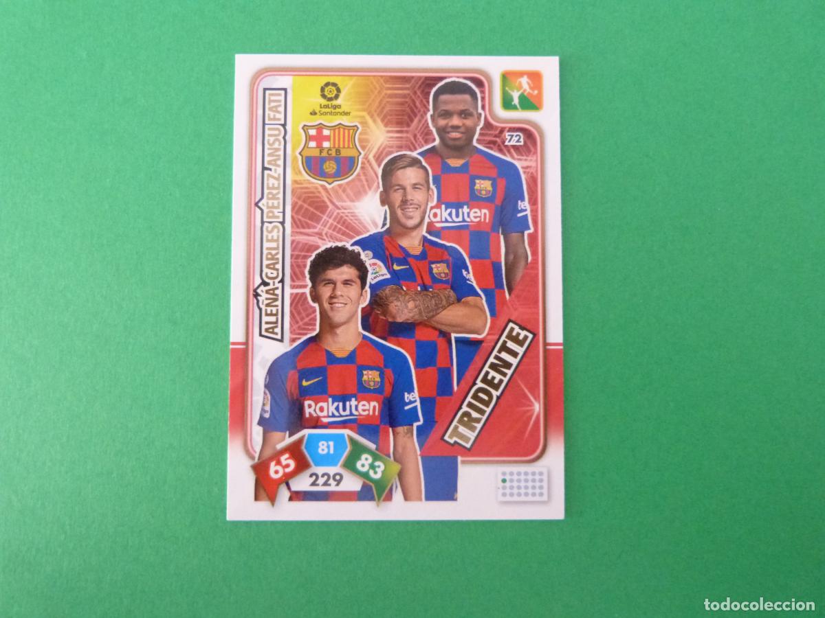 Figurine di Calcio: TRADING CARD FUTBOL TRIDENTE F.C.BARCELONA N&ordm; 72 LIGA ADRENALYN XL 2019-2020/19-20 PANINI