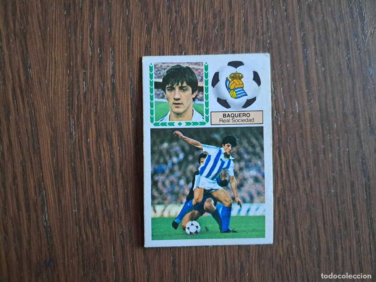 Figurine di Calcio: cromo de futbol, ediciones Este 83-84, Baquero, Real Sociedad. sin pegar.