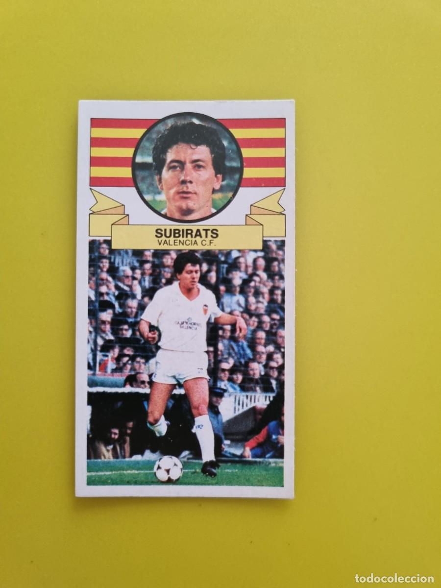 Figurine di Calcio: CROMO LIGA ESTE 85 86 1985 1986 NUNCA PEGADO SIN PEGAR SUBIRATS VALENCIA AR826