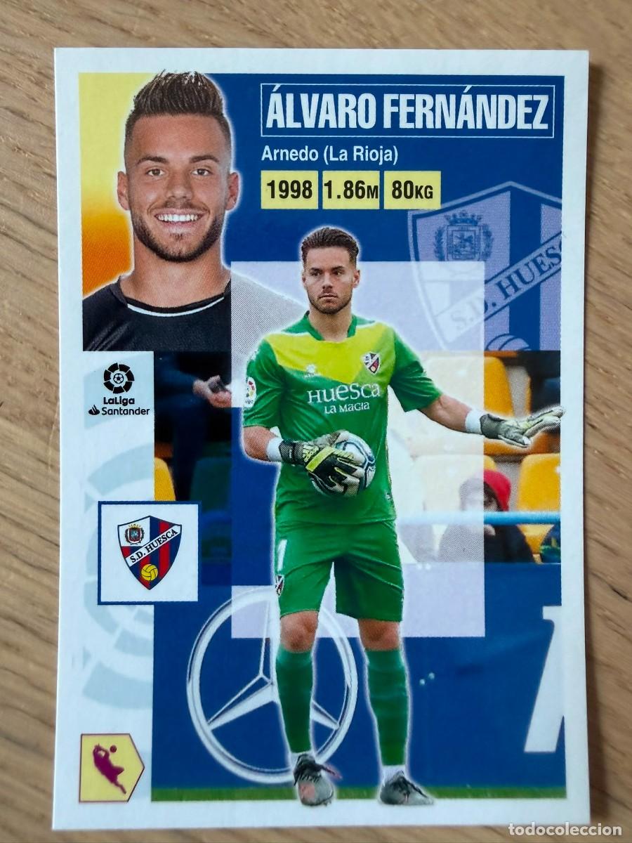 Figurine di Calcio: 2 ALVARO FERNANDEZ HUESCA 20 21 2020 2021 LIGA SANTANDER COLECCIONES ESTE SIN PEGAR STICKER