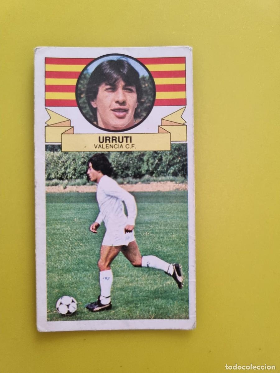 Figurine di Calcio: CROMO LIGA ESTE 85 86 1985 1986 NUNCA PEGADO SIN PEGAR URRUTI VALENCIA AR826