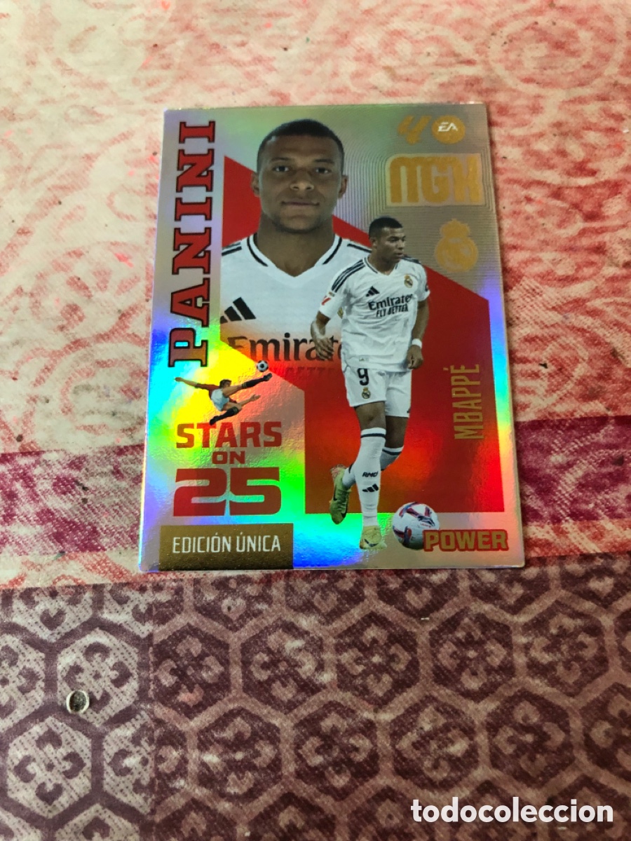 Figurine di Calcio: P450 P 450 MBAPPE REAL MADRID STARS ON 25 EDICION UNICA POWER ⚽ MEGACRACKS LIGA 2026 2027 26 27 ⚽