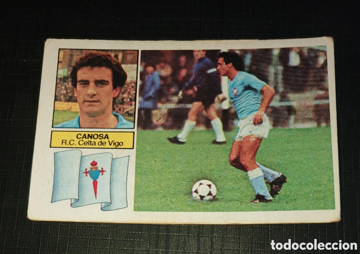 Figurine di Calcio: Cromo Canosa R.C. Celta de Vigo Ed. Este Liga 1982 1983 82-83 Sin pegar, nunca pegado