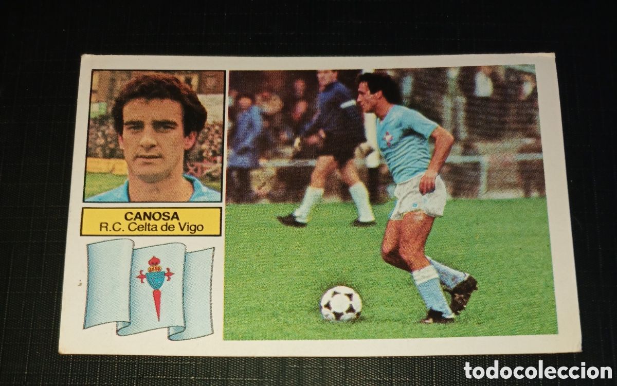 Cromos de f&uacute;tbol: Cromo Canosa R.C. Celta de Vigo Ed. Este Liga 1982 1983 82-83 Sin pegar, nunca pegado