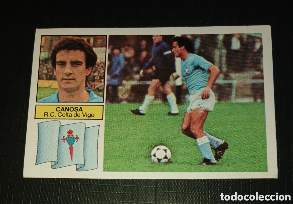 Cromos de f&uacute;tbol: Cromo Canosa R.C. Celta de Vigo Ed. Este Liga 1982 1983 82-83 Sin pegar, nunca pegado