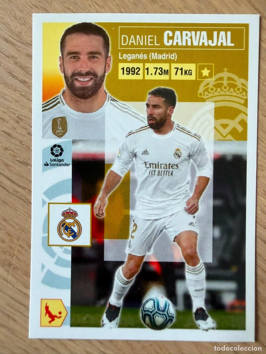 Fu&szlig;ball-Sticker: 4 DANI CARVAJAL REAL MADRID 20 21 2020 2021 LIGA SANTANDER COLECCIONES ESTE SIN PEGAR STICKER