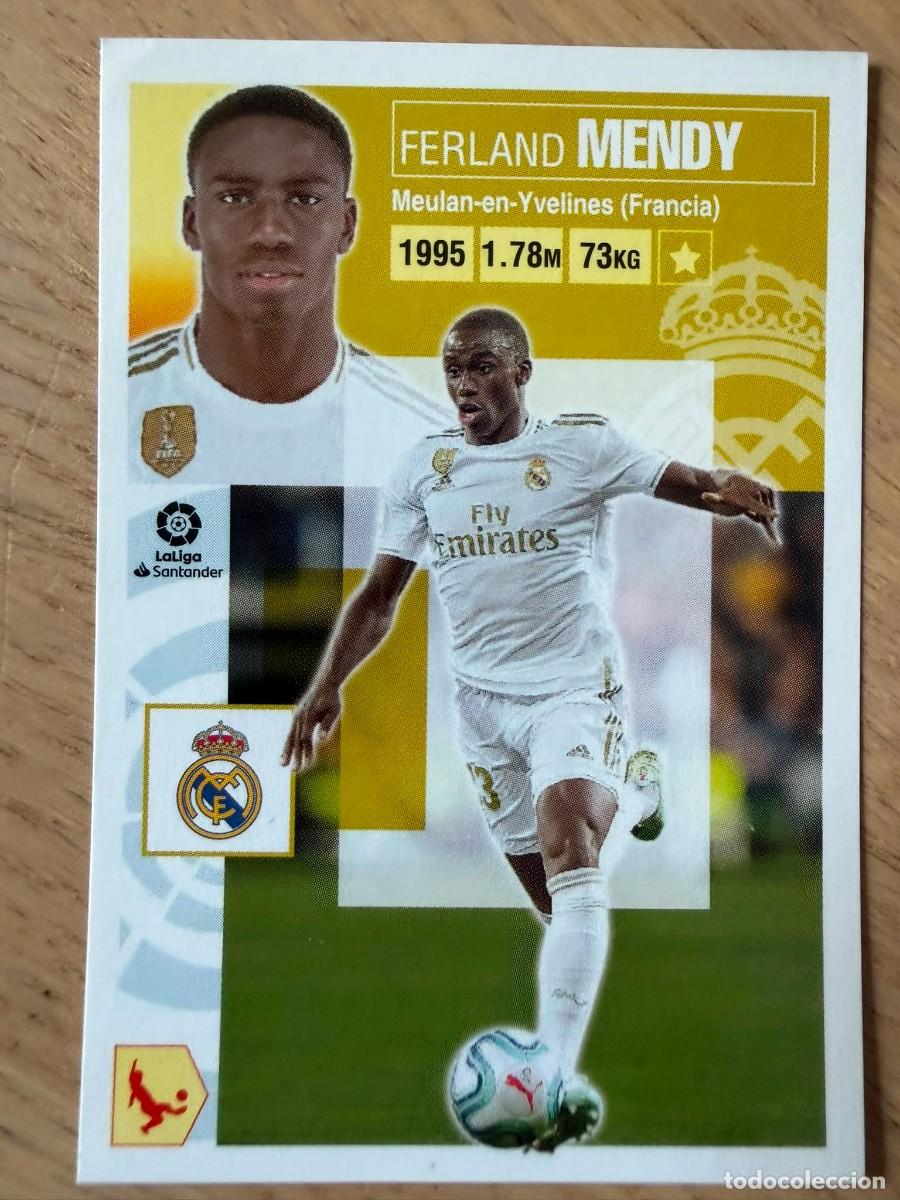 Fu&szlig;ball-Sticker: 8 FERLAND MENDY REAL MADRID 20 21 2020 2021 LIGA SANTANDER COLECCIONES ESTE SIN PEGAR STICKER