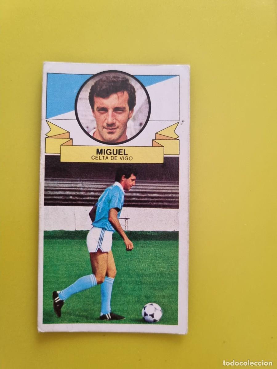 Cromos de f&uacute;tbol: CROMO LIGA ESTE 85 86 1985 1986 NUNCA PEGADO SIN PEGAR MIGUEL CELTA DE VIGO AR826
