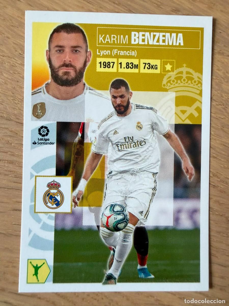 Cromos de f&uacute;tbol: 18 BENZEMA REAL MADRID 20 21 2020 2021 LIGA SANTANDER COLECCIONES ESTE SIN PEGAR STICKER