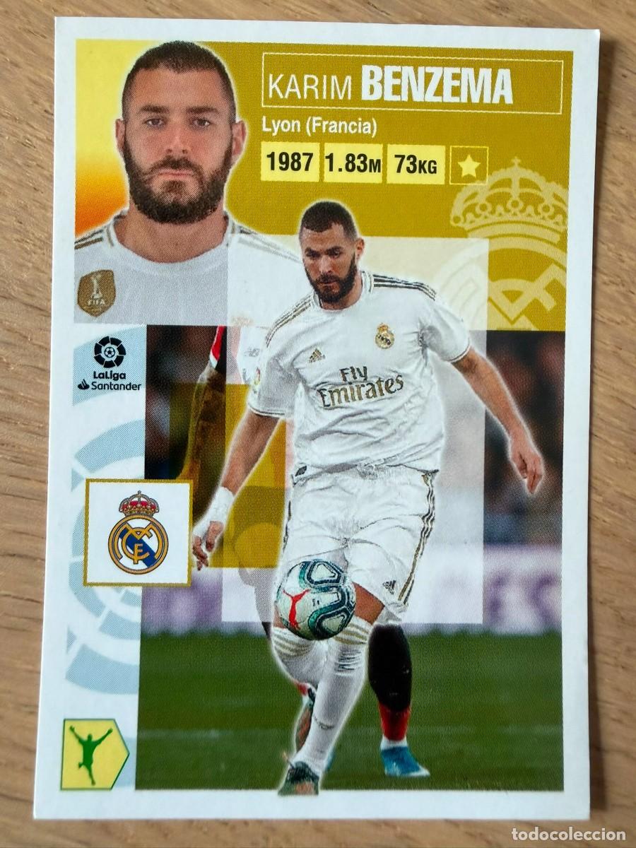 Cromos de f&uacute;tbol: 18 BENZEMA REAL MADRID 20 21 2020 2021 LIGA SANTANDER COLECCIONES ESTE SIN PEGAR STICKER