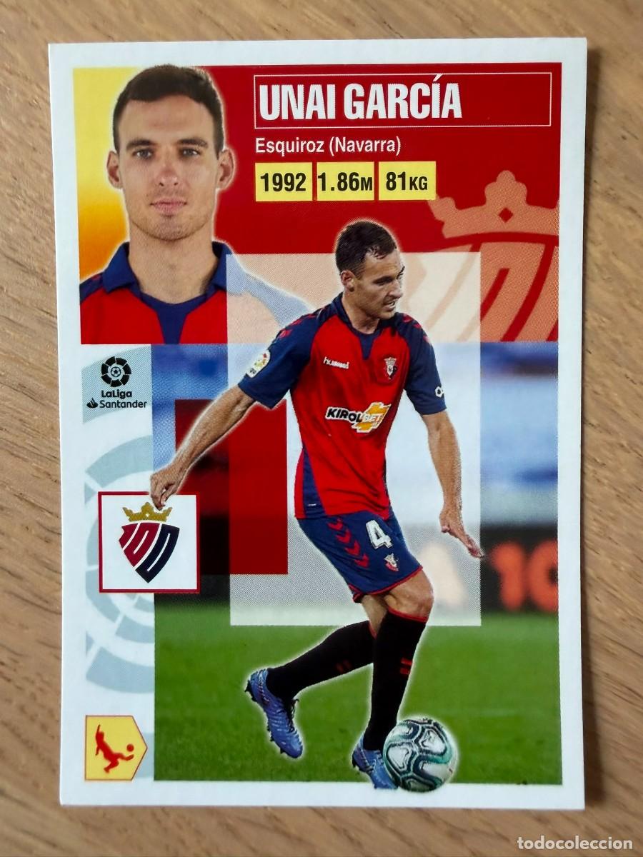 Cromos de f&uacute;tbol: 8 UNAI GARCIA OSASUNA 20 21 2020 2021 LIGA SANTANDER COLECCIONES ESTE SIN PEGAR STICKER