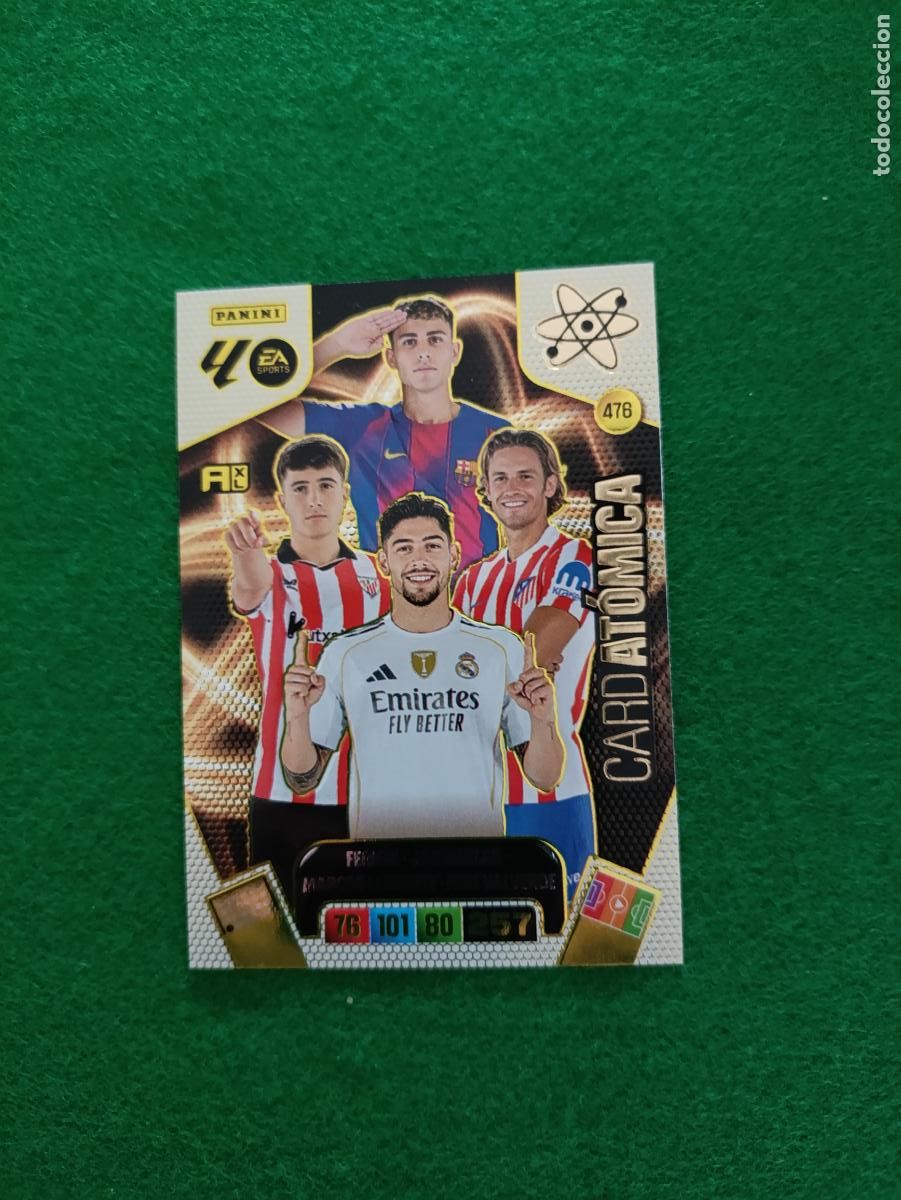 Cromos de f&uacute;tbol: ADRENALYN XL CARD AT&Oacute;MICA MADRID BARCELONA