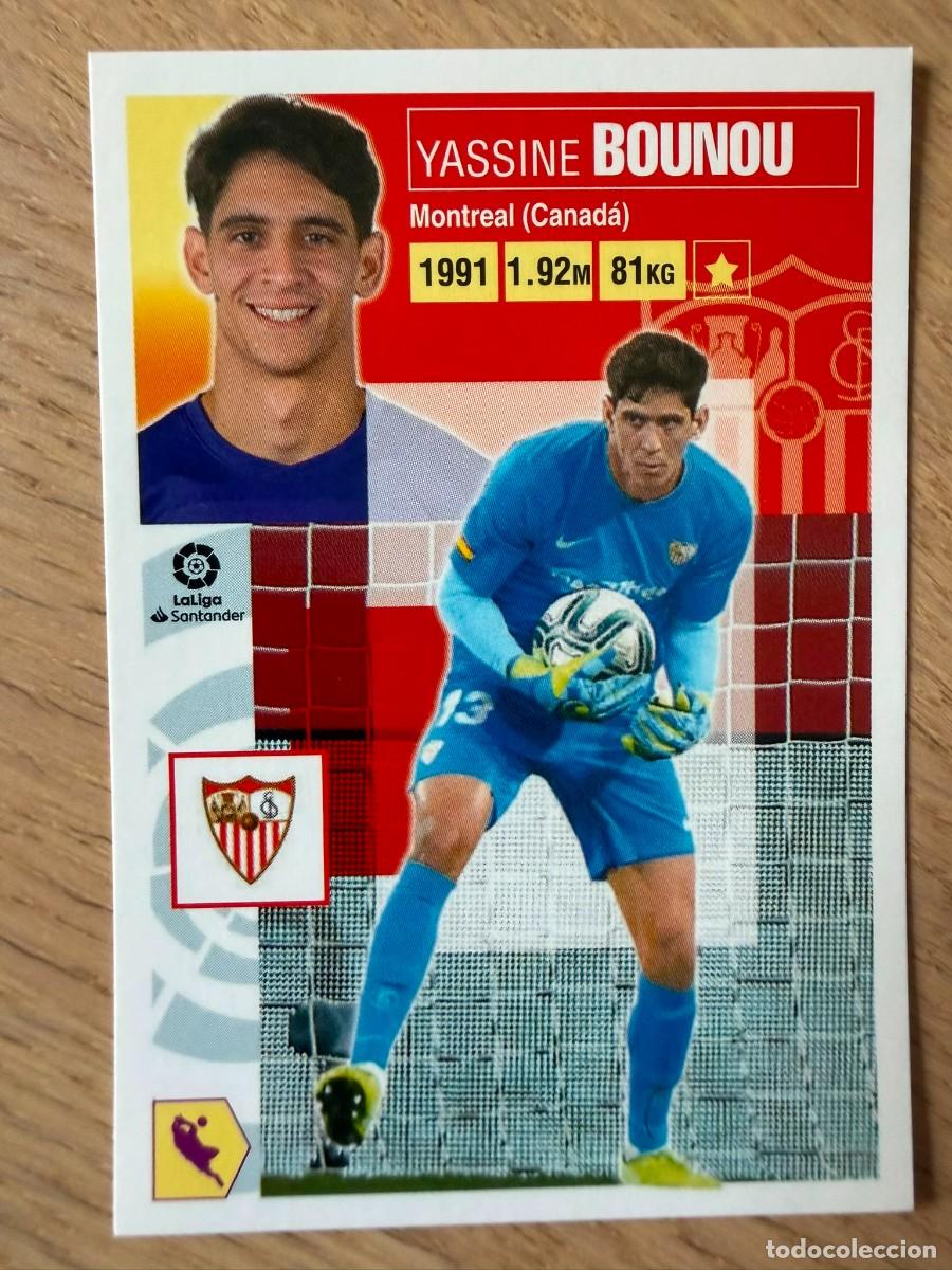 Cromos de f&uacute;tbol: 3 YASSINE BOUNOU SEVILLA 20 21 2020 2021 LIGA SANTANDER COLECCIONES ESTE SIN PEGAR STICKER
