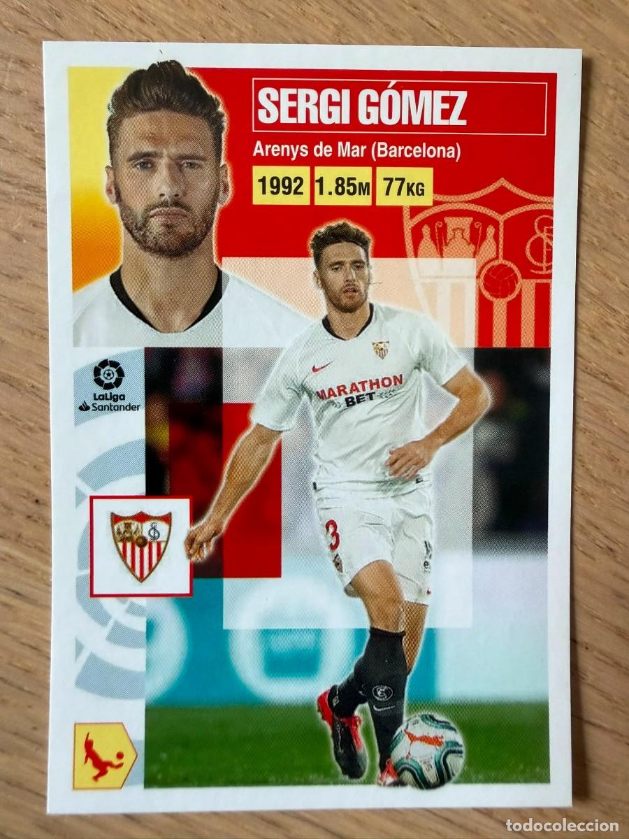 Cromos de f&uacute;tbol: 7 SERGI GOMEZ SEVILLA 20 21 2020 2021 LIGA SANTANDER COLECCIONES ESTE SIN PEGAR STICKER