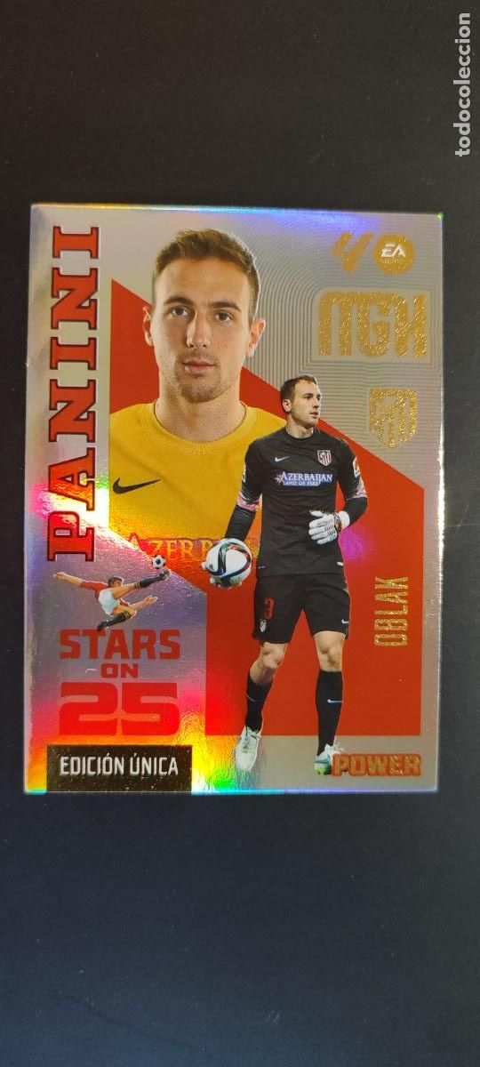 Cromos de Futebol: MEGACRACKS 26/27 CARD POWER STARS ON 25 OBLAK AT MADRID # 447P PANINI EDICION UNICA