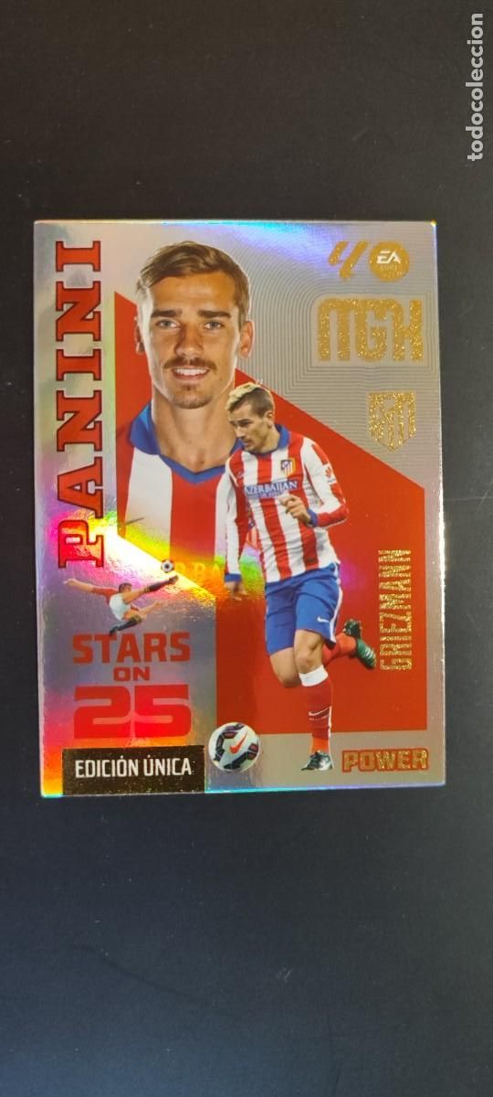 Cromos de f&uacute;tbol: MEGACRACKS 26/27 CARD POWER STARS ON 25 GRIEZMANN AT MADRID # 443P PANINI EDICION UNICA