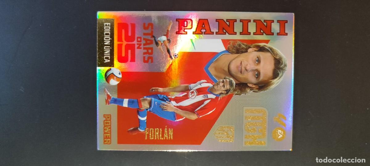 Cromos de f&uacute;tbol: MEGACRACKS 26/27 CARD POWER STARS ON 25 FORLAN AT MADRID # 439P PANINI EDICION UNICA