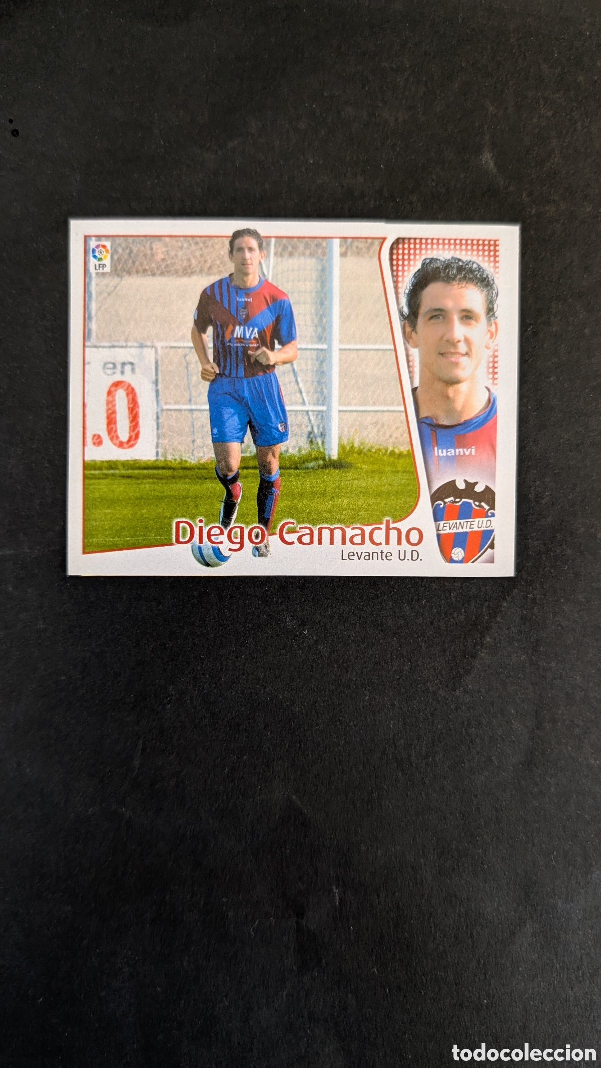 Cromos de f&uacute;tbol: DIEGO CAMACHO LEVANTE FICHAJE 25 LIGA ESTE 2004/05 04 05 RECORTADO
