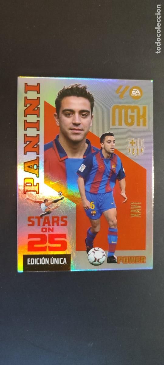 Figurine di Calcio: MEGACRACKS 26/27 CARD POWER STARS ON 25 XAVI FC BARCELONA # 427P PANINI EDICION UNICA