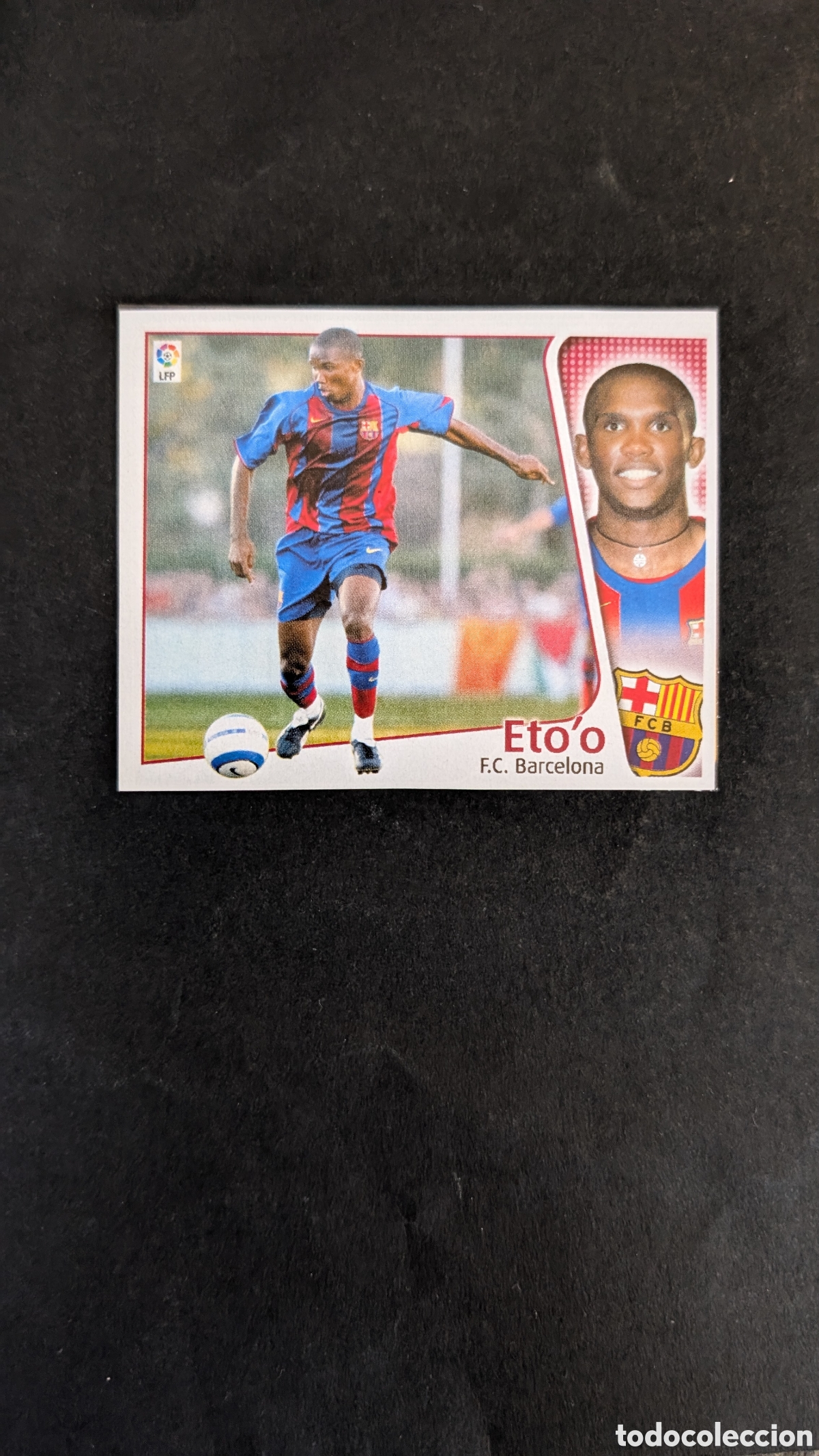 Figurine di Calcio: ETOO ETO'O BARCELONA FICHAJE 28 VERSION LIGA ESTE 2004/05 04 05 RECORTADO