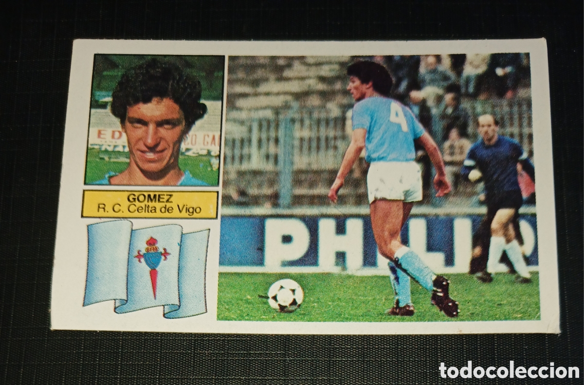 Football Stickers: Cromo G&oacute;mez R.C. Celta de Vigo Ed. Este Liga 1982 1983 82-83 Sin pegar, nunca pegado