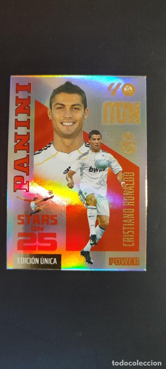 Football Stickers: MEGACRACKS 26/27 CARD POWER STARS ON 25 CRISTIANO RONALDO REAL MADRID # 442P PANINI EDICION UNICA