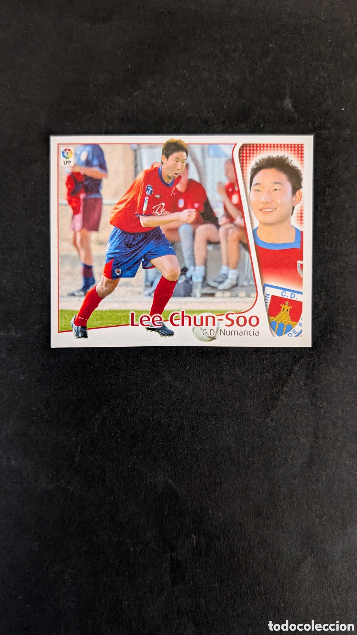 Football Stickers: LEE CHUN SOO NUMANCIA FICHAJE 42 LIGA ESTE 2004/05 04 05 RECORTADO